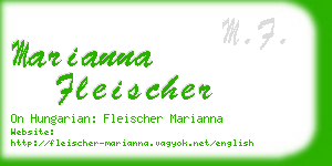 marianna fleischer business card